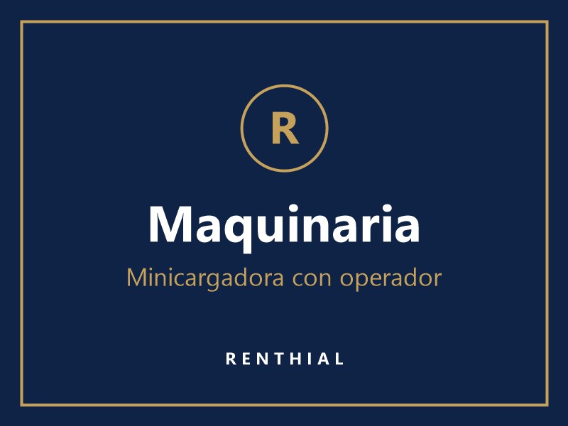 Alquiler de minicargadora por día